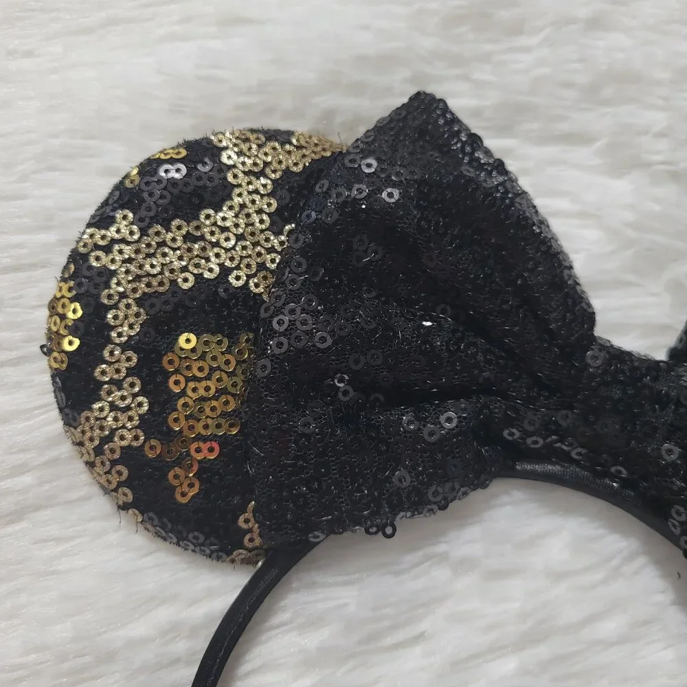 Leopard Sequin Minnie Mouse Ears